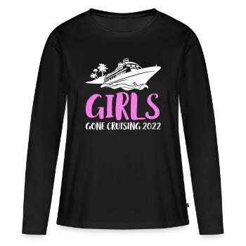 Girls Gone Cruise 2022 Cadeau Chemise - T-shirt manches longues Premium bio Femme - noir - Devant - Julia (174cm)