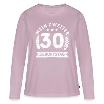 60 Mann Zweiter 30. Geburtstag 60. Geburtstag - Frauen Premium Bio Langarmshirt - Altrosa - Vorne - Julia (174cm)