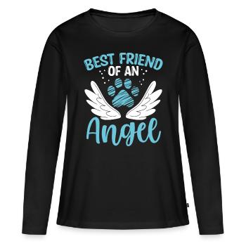 Propriétaire de chien Perte de mémoire d’animal de compagnie du souvenir du chien - T-shirt manches longues Premium bio Femme - noir - Devant - Julia (174cm)