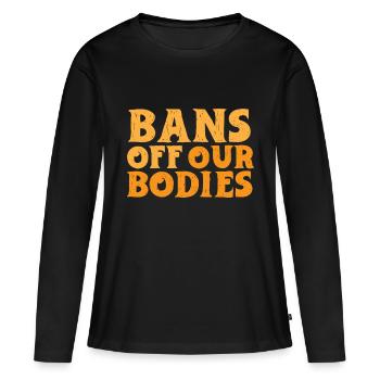 Interdictions de notre corps - T-shirt manches longues Premium bio Femme - noir - Devant - Julia (174cm)