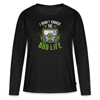 Bug Exterminator n’a pas choisi The Bug Life - T-shirt manches longues Premium bio Femme - noir - Devant - Julia (174cm)