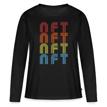 Non Fungible Token Crypto Lover Cryptocurrency NFT - Women's Premium Organic Long Sleeve Shirt - black - Front - Julia (174cm)