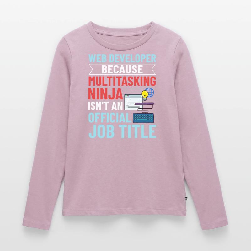 Web Development Web Developer Developer Manager Women's Premium Organic Long Sleeve Shirt