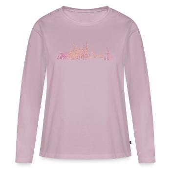 Istanbul Skyline Silhouette City Trip Turkey - Women's Premium Organic Long Sleeve Shirt - dusky pink - Front - Julia (174cm)