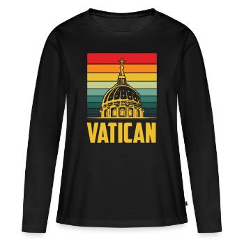 Leadership de l’Église du Vatican Italie Rome - T-shirt manches longues Premium bio Femme - noir - Devant - Julia (174cm)