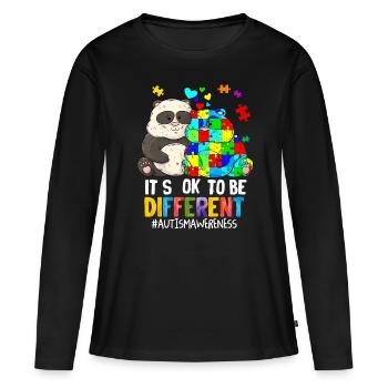 Autismus - Frauen Premium Bio Langarmshirt - Schwarz - Vorne - Julia (174cm)