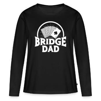 Bridge Vater - Frauen Premium Bio Langarmshirt - Schwarz - Vorne - Julia (174cm)