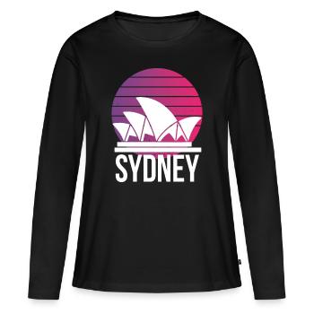 Sydney Australia Landmark Opera House - Women's Premium Organic Long Sleeve Shirt - black - Front - Julia (174cm)