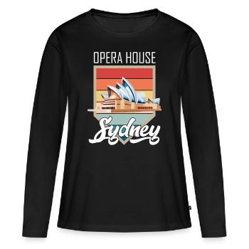 Orchestre de l’Opéra de Sydney Outback Australia - T-shirt manches longues Premium bio Femme - noir - Devant - Julia (174cm)
