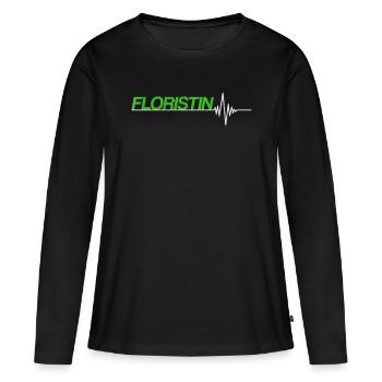 Floristin - Frauen Premium Bio Langarmshirt - Schwarz - Vorne - Julia (174cm)