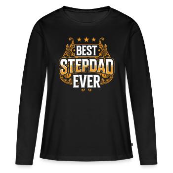 Meilleur beau-père jamais beau-père beau-père beau-père beau-père beau-père - T-shirt manches longues Premium bio Femme - noir - Devant - Julia (174cm)