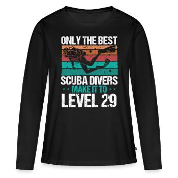 29 Scuba Diving Level 29 Year Diver Snorkeling - Women's Premium Organic Long Sleeve Shirt - black - Front - Julia (174cm)