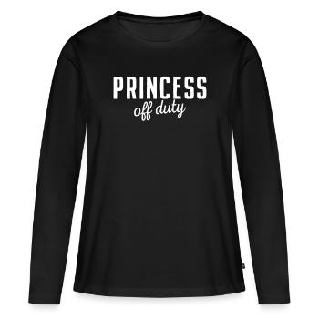 Princesse en costume civil Princess Off Duty JGA - T-shirt manches longues Premium bio Femme - noir - Devant - Julia (174cm)