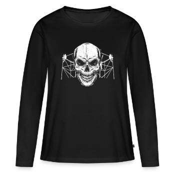 Constructeurs d’échafaudages - T-shirt manches longues Premium bio Femme - noir - Devant - Julia (174cm)