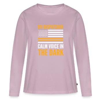 Notruf Disponent Notfall Ersthelfer Notfall-Di - Frauen Premium Bio Langarmshirt - Altrosa - Vorne - Julia (174cm)