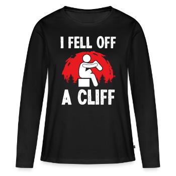 Amputated Leg Survivor Funny Leg Amputee - Frauen Premium Bio Langarmshirt - Schwarz - Vorne - Julia (174cm)