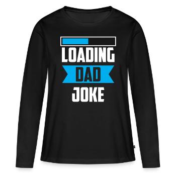 Papa Blague Papa Blagues Père - T-shirt manches longues Premium bio Femme - noir - Devant - Julia (174cm)