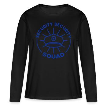 Commande de sécurité Bouncer Sécurité sécurité - T-shirt manches longues Premium bio Femme - noir - Devant - Julia (174cm)