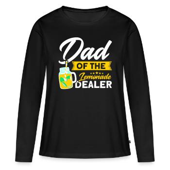 Jus de citron Jus de citron Limonade - T-shirt manches longues Premium bio Femme - noir - Devant - Julia (174cm)