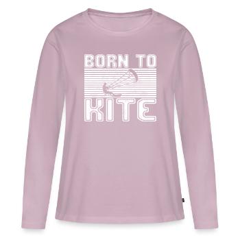 kite surfing - Frauen Premium Bio Langarmshirt - Altrosa - Vorne - Julia (174cm)
