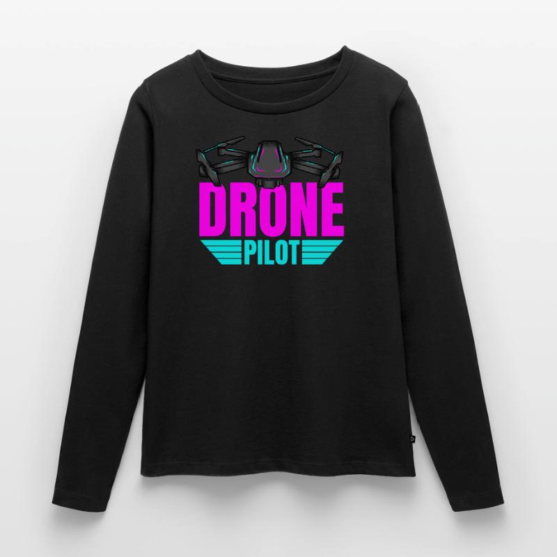 Drone Drone Pilot Drone Operator Quadcopter Women's Premium Organic Long Sleeve Shirt