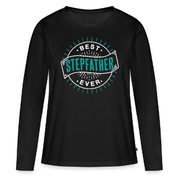 Meilleur beau-père jamais beau-père beau-père beau-père beau-père beau-père - T-shirt manches longues Premium bio Femme - noir - Devant - Julia (174cm)