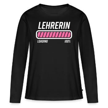 Lehrerin Lehramt Studium Geschenk - Frauen Premium Bio Langarmshirt - Schwarz - Vorne - Julia (174cm)