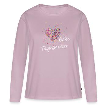 Childminder Childcare Kita Kiga - Women's Premium Organic Long Sleeve Shirt - dusky pink - Front - Julia (174cm)