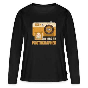 Photography Lover Photographer Baby Newborn - Women's Premium Organic Long Sleeve Shirt - black - Front - Julia (174cm)
