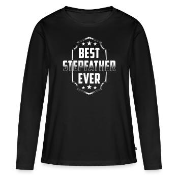Meilleur beau-père jamais beau-père beau-père beau-père beau-père beau-père - T-shirt manches longues Premium bio Femme - noir - Devant - Julia (174cm)