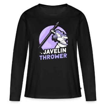 Javelin Throw Javelin Throw Javelin Throw - Women's Premium Organic Long Sleeve Shirt - black - Front - Julia (174cm)