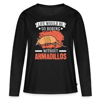 Tatou Cadeau Tatou - T-shirt manches longues Premium bio Femme - noir - Devant - Julia (174cm)