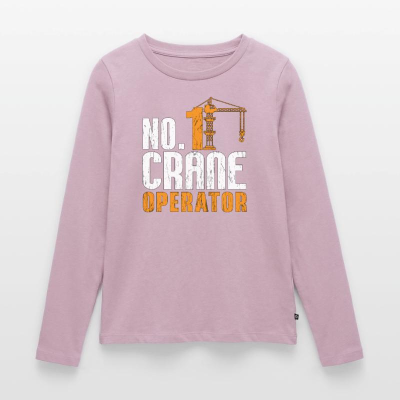 Crane Operator Construction Construction Profession Work Gift Women's Premium Organic Long Sleeve Shirt