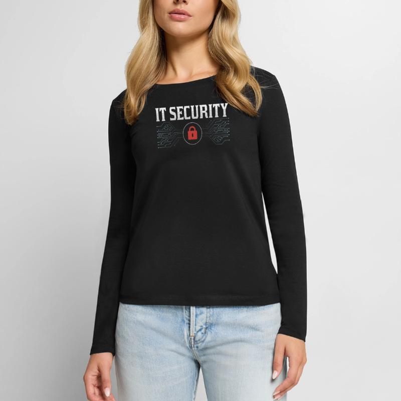 It Security Hack Cybersecurity Hacking Hacker Women's Premium Organic Long Sleeve Shirt