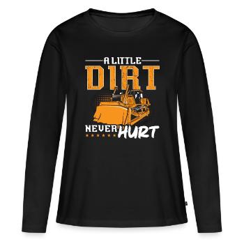 Excavatrice Bulldozer Travailleur de la construction Bulldozer Cadeau - T-shirt manches longues Premium bio Femme - noir - Devant - Julia (174cm)