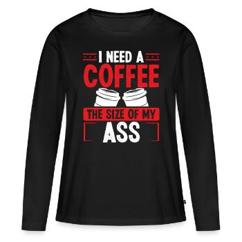 Night Shift Worker Funny Production Worker Humor - Women's Premium Organic Long Sleeve Shirt - black - Front - Julia (174cm)
