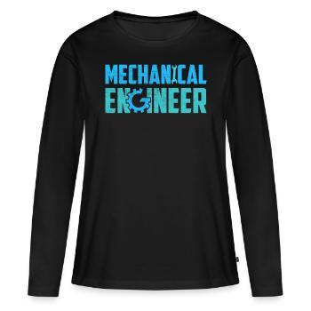 Mechanics Engineer Mechanical Engineering - Women's Premium Organic Long Sleeve Shirt - black - Front - Julia (174cm)