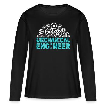 Mechanics Engineer Mechanical Engineering - Women's Premium Organic Long Sleeve Shirt - black - Front - Julia (174cm)