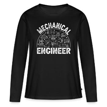 Mechanics Engineer Mechanical Engineering - Women's Premium Organic Long Sleeve Shirt - black - Front - Julia (174cm)