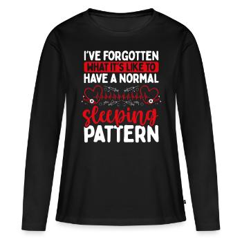 Night Shift Nurse Funny Sleeping Pattern Nursing - Women's Premium Organic Long Sleeve Shirt - black - Front - Julia (174cm)