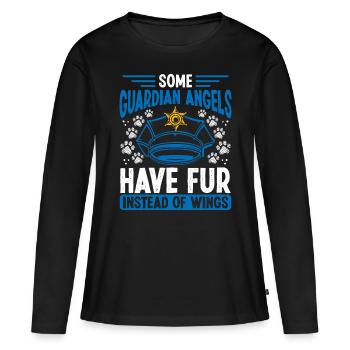 German Shepherd Police Dog Owner Police Animal - Women's Premium Organic Long Sleeve Shirt - black - Front - Julia (174cm)