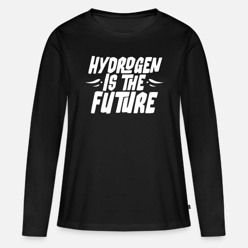 Hydrogen is the future Hydrogen Element - Women's Premium Organic Long Sleeve Shirt - black