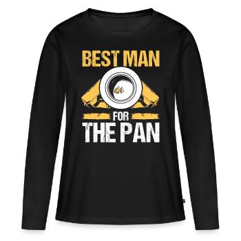 Gold Panner Best Man for the Pan Gold Miner - Women's Premium Organic Long Sleeve Shirt - black - Front - Julia (174cm)