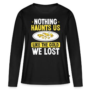Gold Panner Digging for Prospector Miner Panner - Women's Premium Organic Long Sleeve Shirt - black - Front - Julia (174cm)
