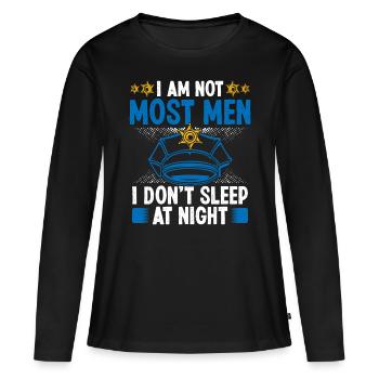 Night Police Officer I am not most Men Policeman - Women's Premium Organic Long Sleeve Shirt - black - Front - Julia (174cm)