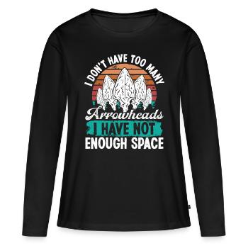 Arrowhead Hunting Not enough Space Collector - Frauen Premium Bio Langarmshirt - Schwarz - Vorne - Julia (174cm)