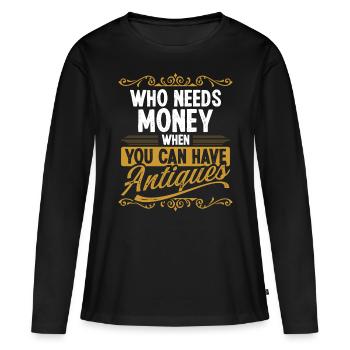 Antiquing Wax Treasure Hunter Antique Collecting - Frauen Premium Bio Langarmshirt - Schwarz - Vorne - Julia (174cm)