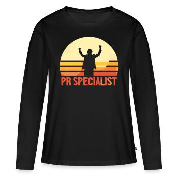 PR Specialist Public Relations Job Profession - Women's Premium Organic Long Sleeve Shirt - black - Front - Julia (174cm)