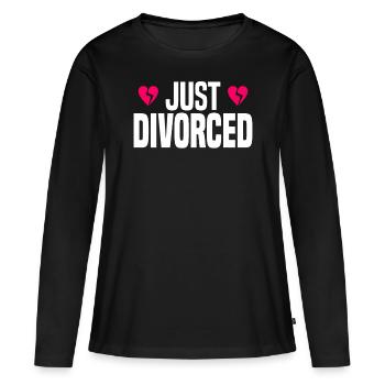 Divorce Séparation Mariage Ex Partie au divorce - T-shirt manches longues Premium bio Femme - noir - Devant - Julia (174cm)