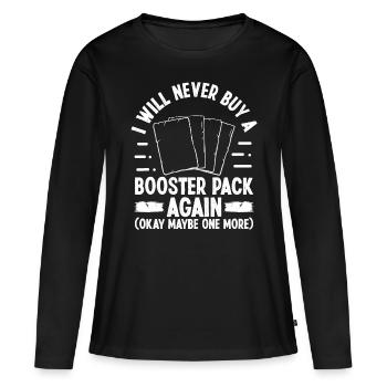 Funny Trading Card Game Collector Humor Card - Frauen Premium Bio Langarmshirt - Schwarz - Vorne - Julia (174cm)